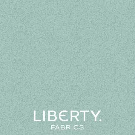 York Fern Duck Egg Blue, Tessuto Azzurro Uovo D'Anatra tono su tono - Liberty Fabrics Liberty Fabrics - 1