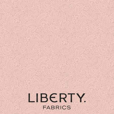 York Fern Collection, Dusty Pink, Tessuto Rosa Polveroso tono su tono - Liberty Fabrics
