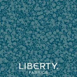 Wiltshire Shadow Azure, Tessuto Ottanio tono su tono - Liberty Fabrics