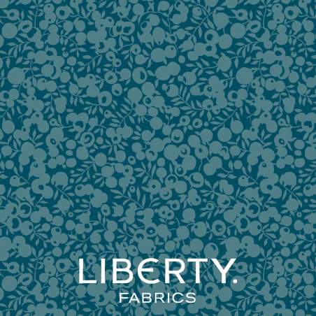 Wiltshire Shadow Azure, Tessuto Ottanio tono su tono - Liberty Fabrics Liberty Fabrics - 1