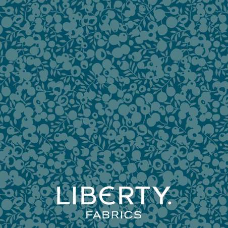 Wiltshire Shadow Azure, Tessuto Ottanio tono su tono - Liberty Fabrics