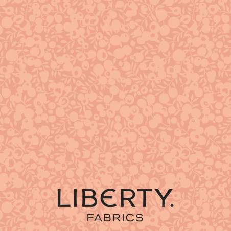 Wiltshire Shadow Peony Blush, Tessuto color Rosa Peonia tono su tono - Liberty Fabrics