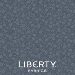 August Meadow Slate Grey, Tessuto Grigio-Blu Ardesia tono su tono - Liberty Fabrics Liberty Fabrics - 1