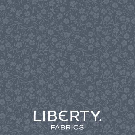 August Meadow Slate Grey, Tessuto Grigio-Blu Ardesia tono su tono - Liberty Fabrics Liberty Fabrics - 1