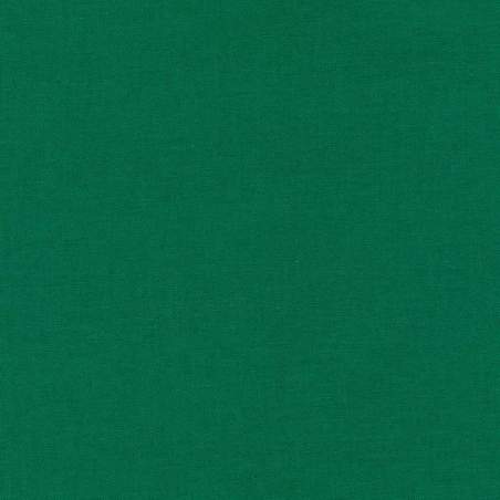Kona Cotton Balsam , Tessuto Verde Foresta Tinta Unita - Robert Kaufman