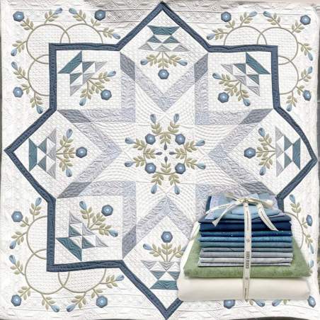 Blue and Me - Mystery Quilt 2023 - Kit di tessuti
