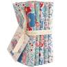 Tilda Jubilee Bundle Teal/White, 5 Fat Quarter da 50 x 55 cm turchese e bianco
