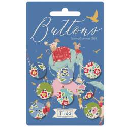 Tilda Jubilee Buttons - 8 Bottoni da 16 mm Tilda Fabrics - 1