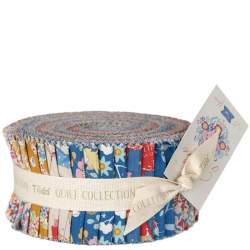 Tilda Jubilee Fabric Roll - 40 strisce da 2,5 x 42 pollici collezione intera