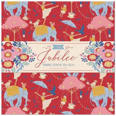 Tilda Jubilee Fabric Stack - 40 quadrati da 10 x 10 pollici collezione intera