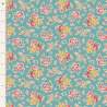 Tilda Jubilee Sue Teal, tessuto turchese con fiorellini Tilda Fabrics - 1
