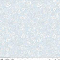 Emily Belle Neutrals Pale Sky, Tessuto Azzurro Cielo a fiori bianchi - Liberty Fabrics Liberty Fabrics - 1