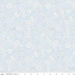 Emily Belle Pale Sky, Tessuto Azzurro Cielo a fiori bianchi - Liberty Fabrics Liberty Fabrics - 1