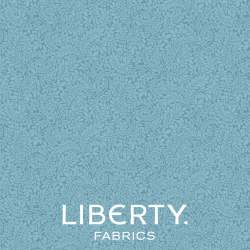 York Fern Hydrangea Blue, Tessuto Azzurro Verde tono su tono - Liberty Fabrics Liberty Fabrics - 1