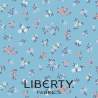 Heirloom 3 Collection, Posy Sprig, tessuto azzurro con piccoli fiori - Liberty Quilting Liberty Fabrics - 1