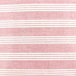 Moda Fabrics, Tessuto Rosso Pallido con tripla riga Bianche Moda Fabrics - 1