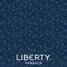 August Meadow Midnight, tessuto blu mezzanotte tono su tono - Liberty Quilting Liberty Fabrics - 1