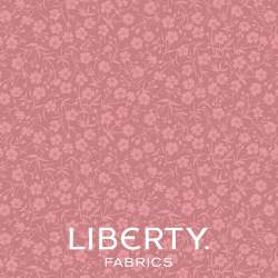 August Meadow Rosehip Pink, tessuto rosa Rosa Canina tono su tono - Liberty Quilting Liberty Fabrics - 1