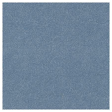Sevenberry Kasuri Denim, Tessuto Blu Jeans con pois a onda - Robert Kaufman
