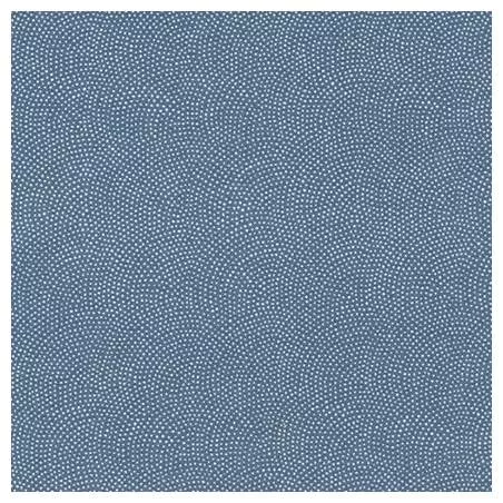 Sevenberry Kasuri Denim, Tessuto Blu Jeans con pois a onda - Robert Kaufman