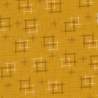 Sevenberry Kasuri Gold, Tessuto Giallo Oro con quadrati astratti - Robert Kaufman