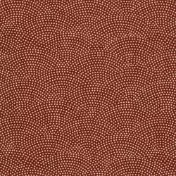 Sevenberry Kasuri Red, Tessuto Rosso con pois a onda - Robert Kaufman