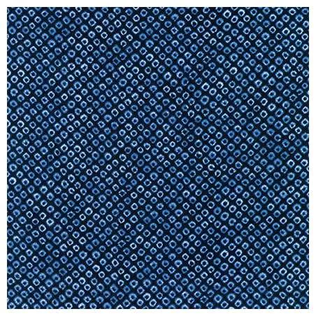 Shibori Blues Navy, Tessuto giapponese blu marina con punti - Robert Kaufman