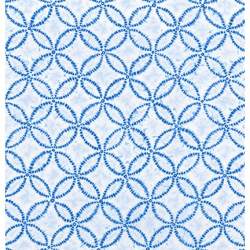Shibori Blues White,  Tessuto giapponese bianco con cerchi blu - Robert Kaufman Robert Kaufman - 1