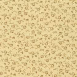 Wild Oats & Honey Flax, tessuto Beige Lino con fiori - Robert Kaufman Robert Kaufman - 1