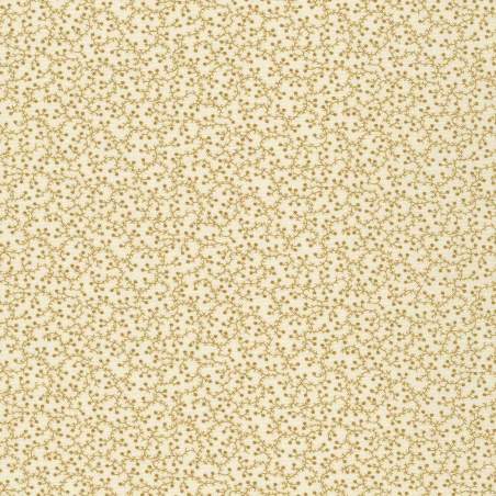 Wild Oats & Honey Parchment, Tessuto Beige Pergamena con rametti - Robert Kaufman