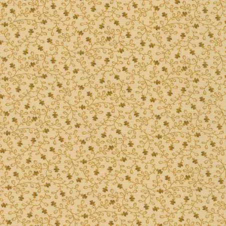 Wild Oats & Honey Lingerie, Tessuto Beige Lingerie con viticci - Robert Kaufman