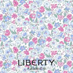 Heirloom Collection 1, Floral Joy, tessuto chiaro con fiori rosa e azzurri - Liberty Quilting Liberty Fabrics - 1