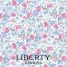 Heirloom Collection 1, Floral Joy, tessuto chiaro con fiori rosa e azzurri - Liberty Quilting