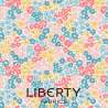 London Parks Collection, Kensington Confetti A, tessuto a fiori multicolore gialli, arancio e turchese - Liberty Fabrics