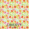 London Parks Collection, Tulip Triumph C, tessuto bianco con tulipani rossi e gialli - Liberty Fabrics Liberty Fabrics - 1