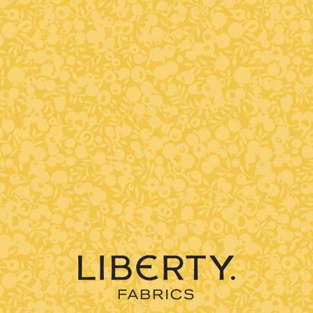 Wiltshire Shadow Custard, tessuto Giallo Crema tono su tono - Liberty Fabrics
