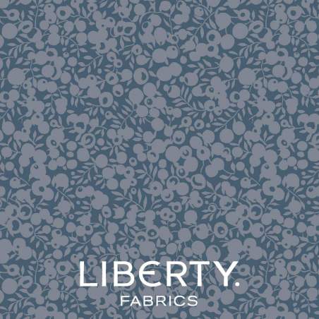 Wiltshire Shadow Denim, tessuto azzurro jeans tono su tono - Liberty Fabrics Liberty Fabrics - 1