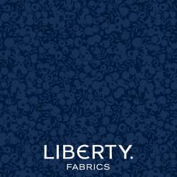 Wiltshire Shadow, Midnight Ink, tessuto blu inchiostro tono su tono - Liberty Fabrics Liberty Fabrics - 1