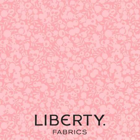 Wiltshire Shadow, Rose Pink, tessuto rosa tono su tono - Liberty Fabrics