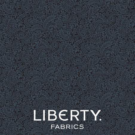 York Fern Collection, Graphite, tessuto grigio scuro grafite tono su tono - Liberty Fabrics Liberty Fabrics - 1