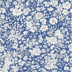 Emily Belle Jewel Tones Cobalt, tessuto Blu Cobalto con piccoli fiori azzurri - Liberty Quilting Liberty Fabrics - 1