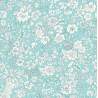 Emily Belle Brights, Mermaid, tessuto Verde Acqua brillante con piccoli fiori bianchi - Liberty Quilting