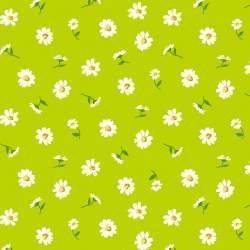 London Parks Dulwich Daisy, Tessuto arancione con margherite - Liberty Fabrics Liberty Fabrics - 1