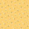London Parks Promise Hill, Tessuto arancione con piccoli fiori bianchi - Liberty Fabrics Liberty Fabrics - 1