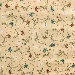 Cottage Basics, Tessuto Crema con fiori colorati