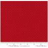 American Jane Pindot, Tessuto Rosso con micro Pois bianchi - Moda Fabrics