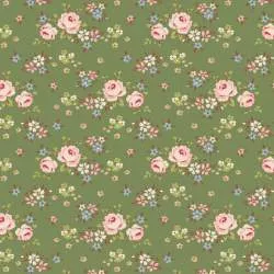 Tilda Creating Memories, Winter Reds and Greens, Gracie Green Tilda Fabrics - 1