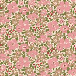 Tilda Creating Memories, Winter Reds and Greens, Harper Pink Tilda Fabrics - 1