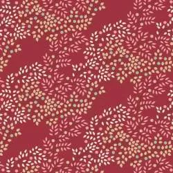 Tilda Creating Memories, Winter Reds and Greens, Berrytangle Burgundy Tilda Fabrics - 1