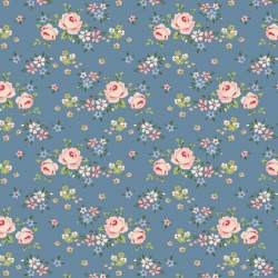 Tilda Creating Memories, Summer and Ocean Blues, Gracie Blue Tilda Fabrics - 1